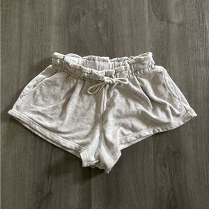 Out from under sweatshorts